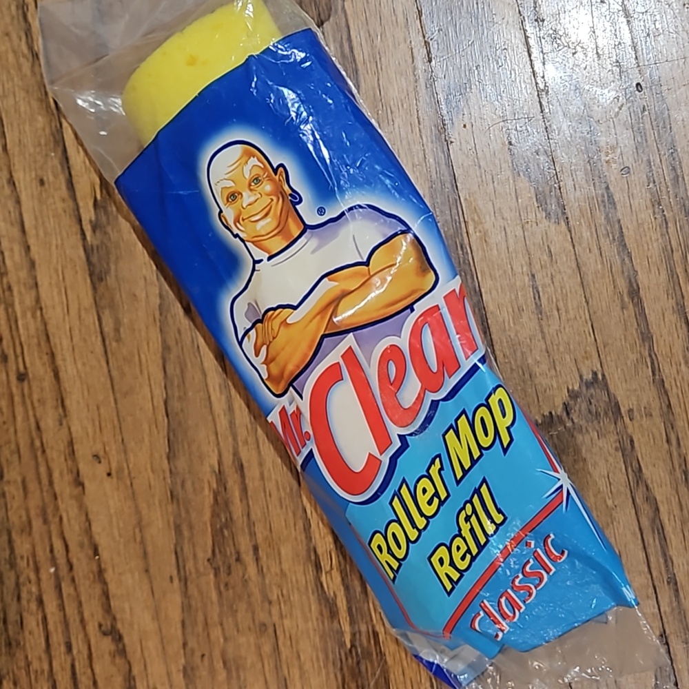 MR. CLEAN Roller Mop Replacement Head  Yellow Absorbent Sponge SEALED